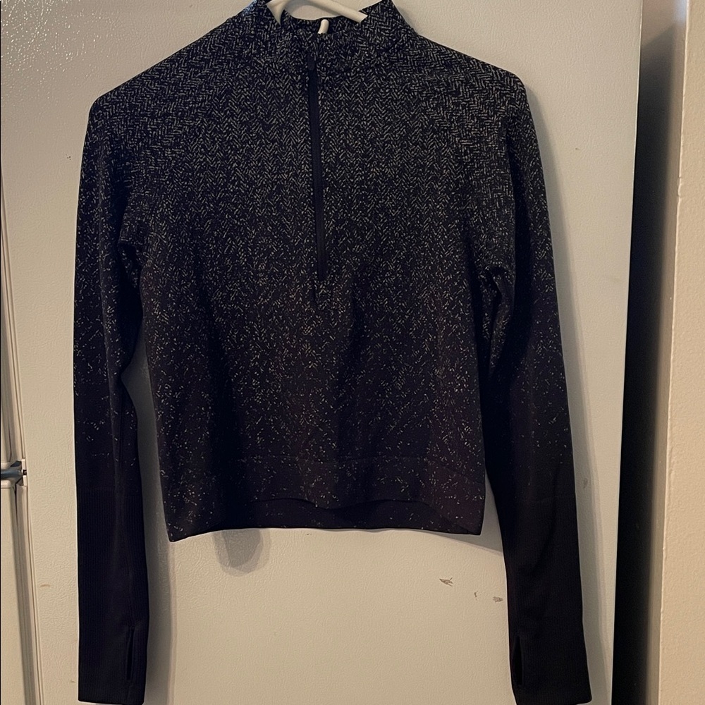 Lululemon Women’s Black Long Sleeve 1/2 Zip-Up Top